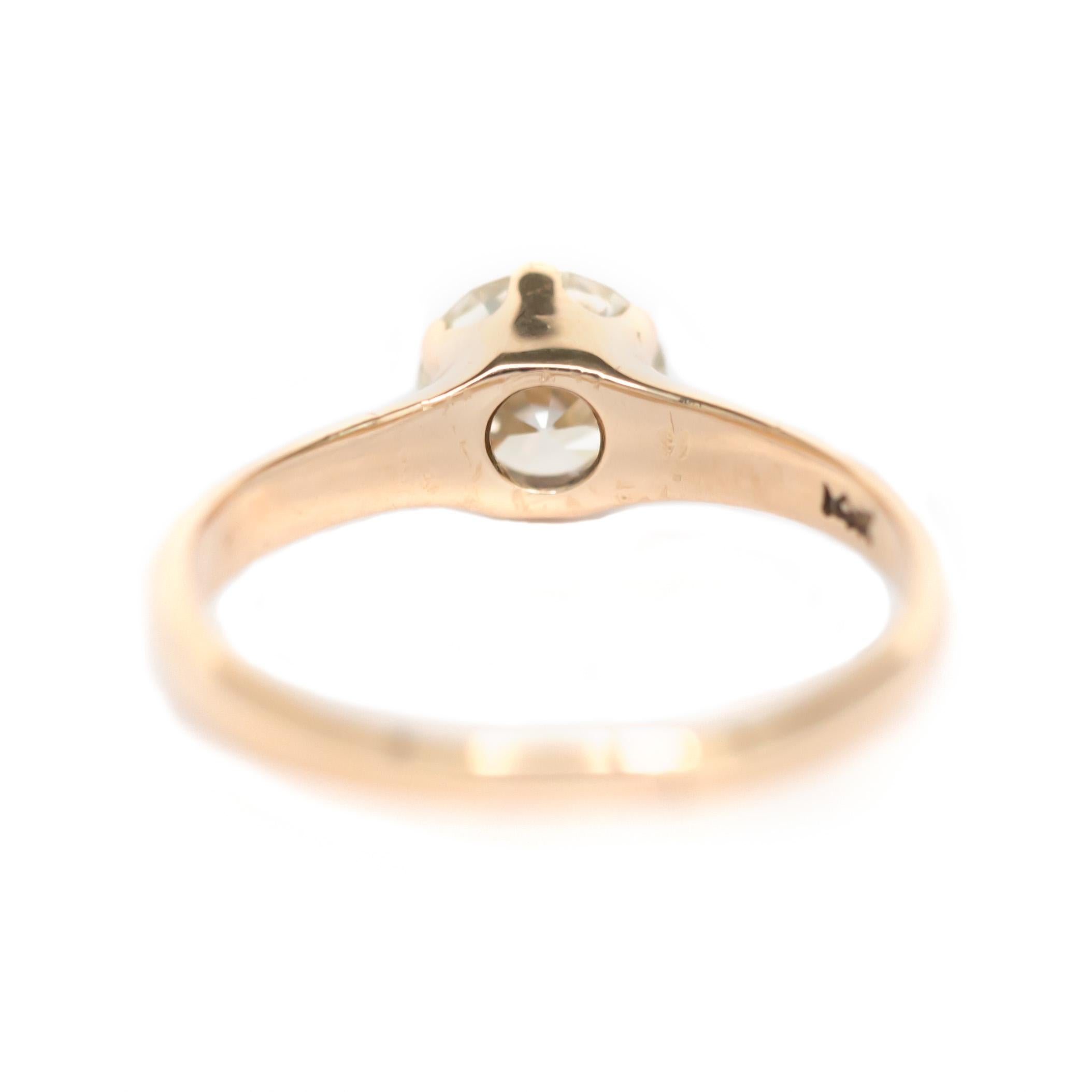 matte gold engagement ring