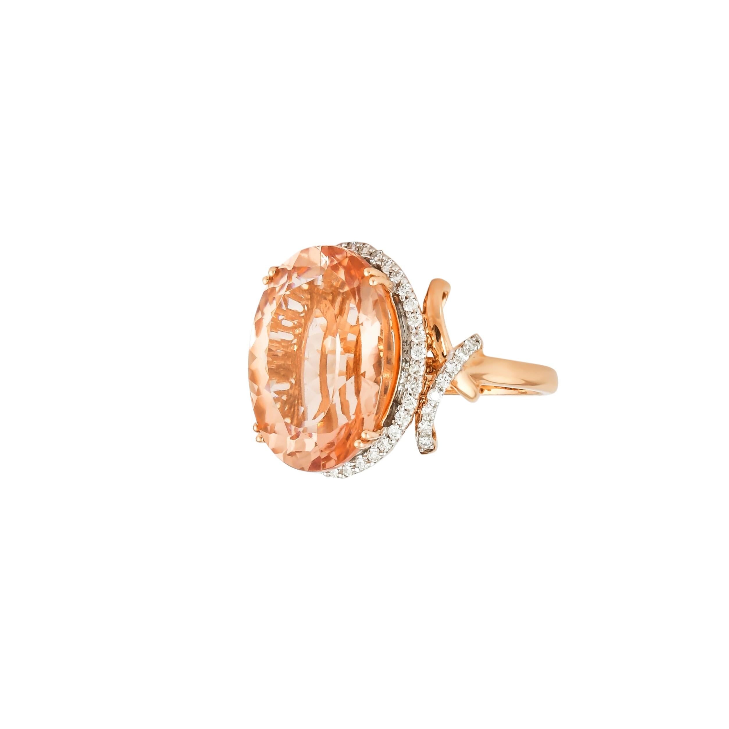 12k morganite ring