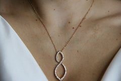 1.23 Carat VS G Diamonds on 18 Carat Rose Gold Pendant