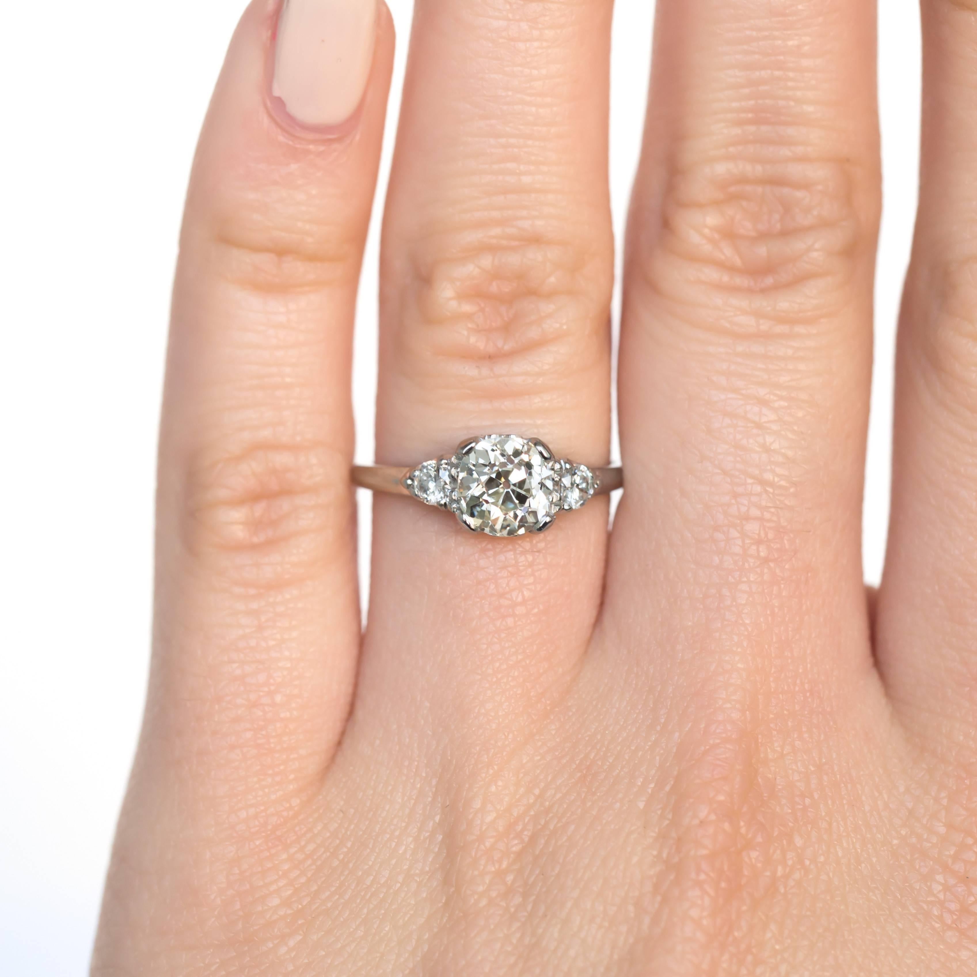 Women's 1.23 Carat White Gold Diamond Engagement Ring