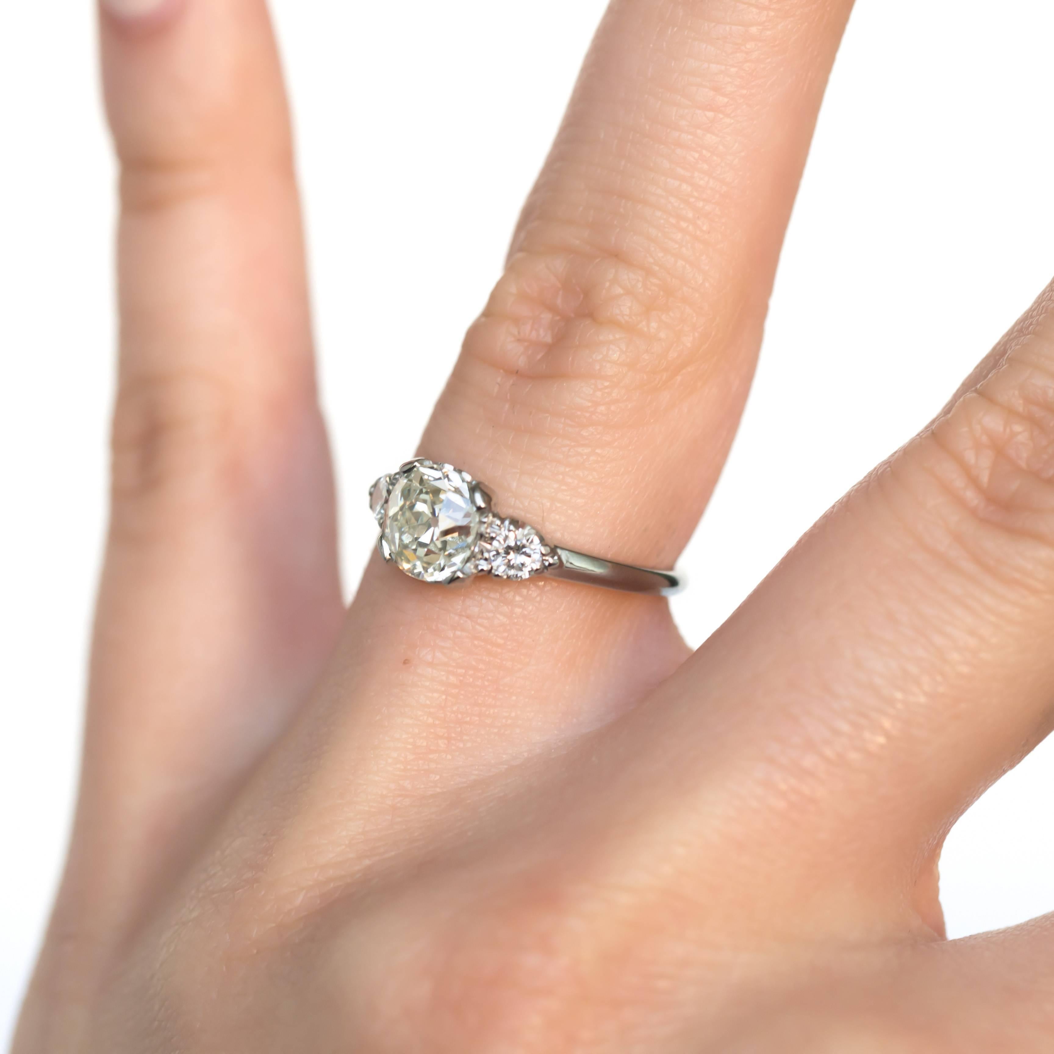 1.23 Carat White Gold Diamond Engagement Ring 1