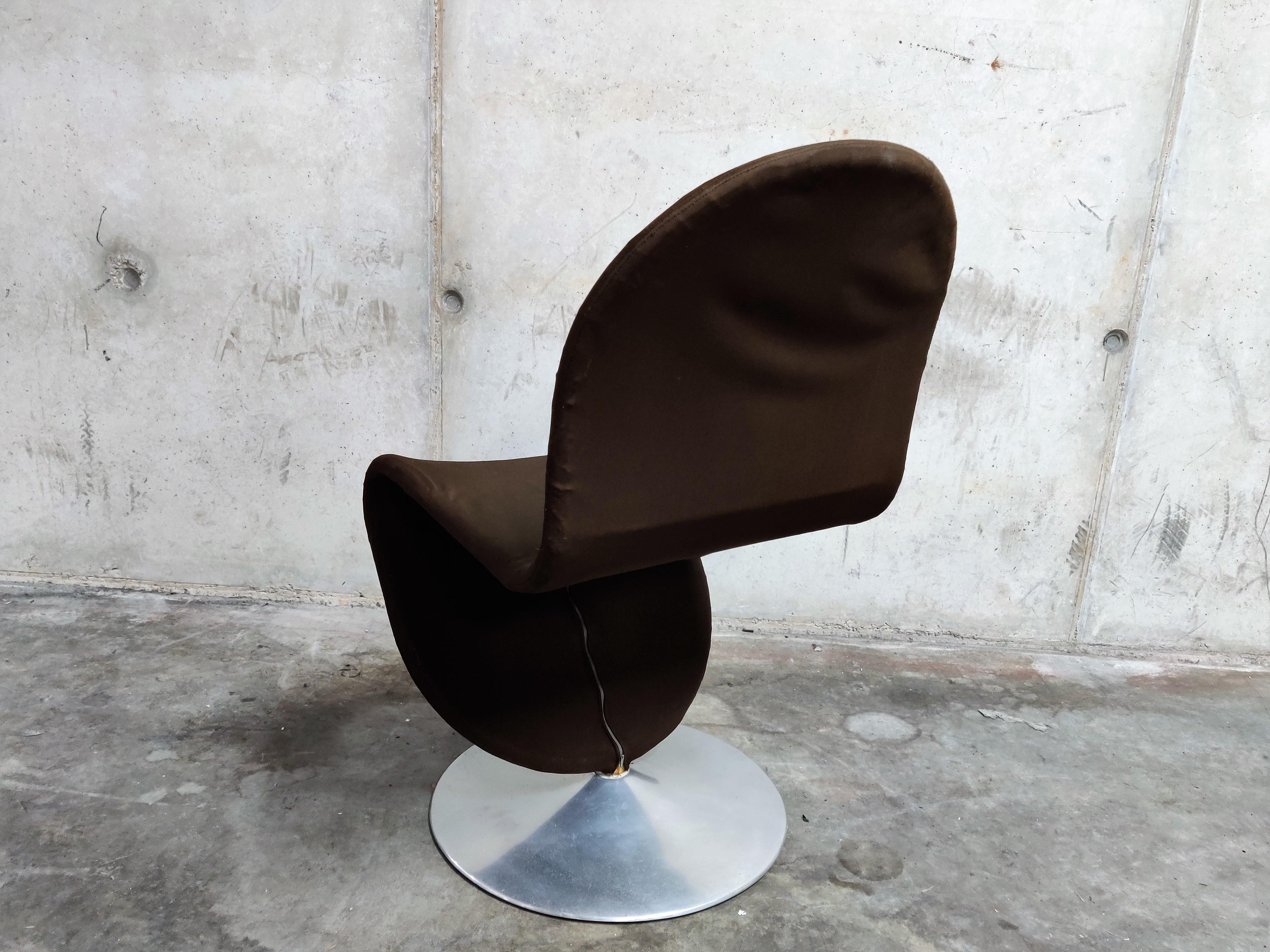 Danish 123 Chair by Verner Panton for Fritz Hansen, 1970s