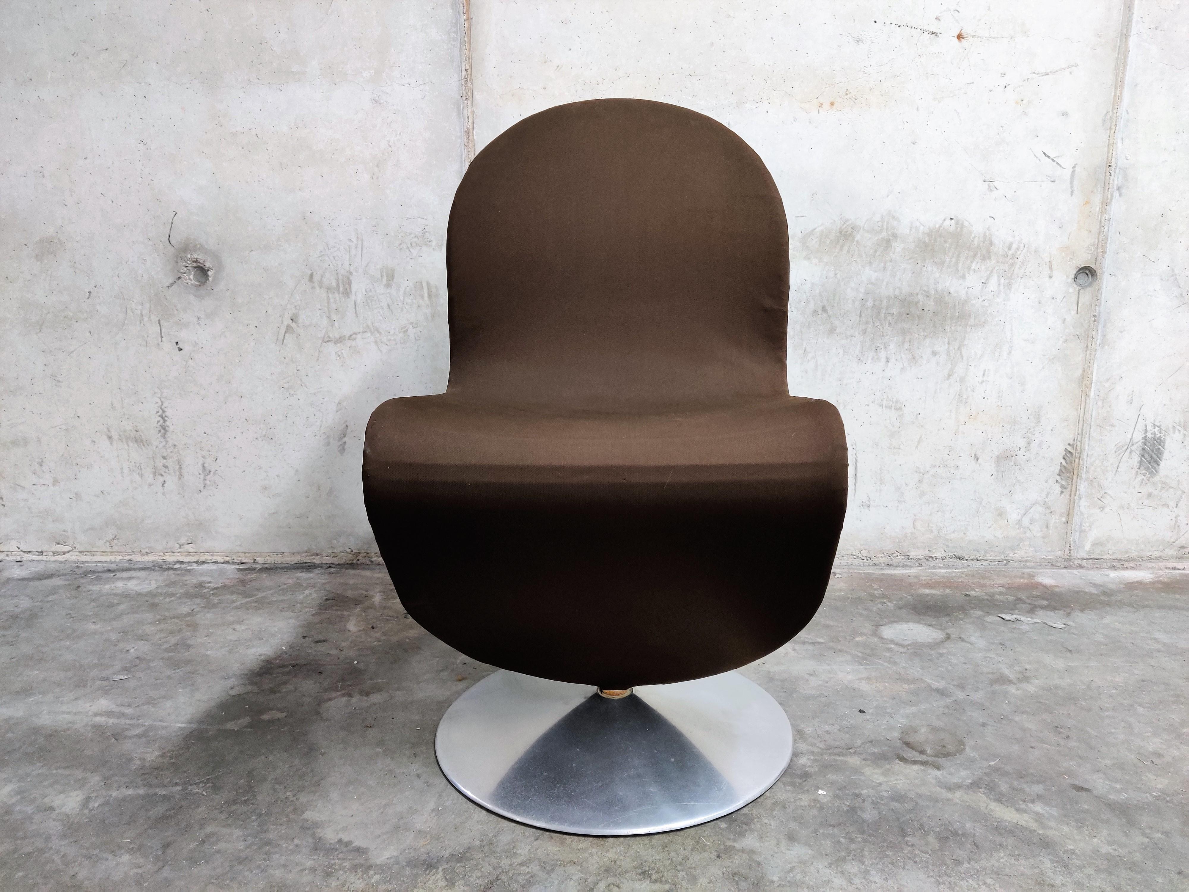Fabric 123 Chair by Verner Panton for Fritz Hansen, 1970s