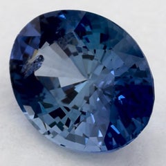 1.23 Karat Blauer Saphir Oval Loser Edelstein