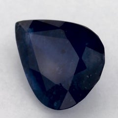 1.23 Ct Blue Sapphire Pear Loose Gemstone
