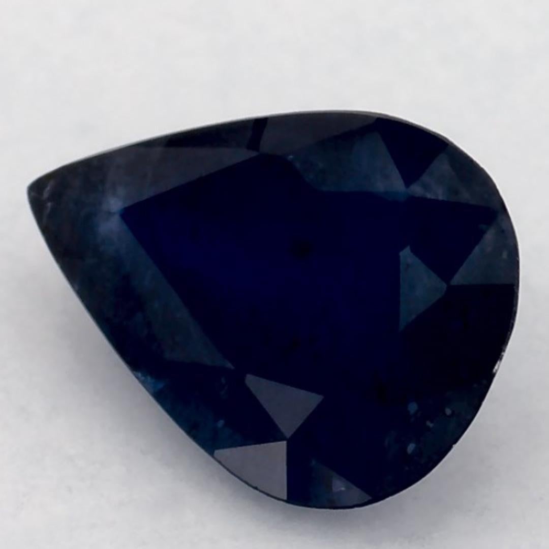 1.23 Karat Blauer Saphir Birne Loser Edelstein im Zustand „Neu“ im Angebot in Fort Lee, NJ