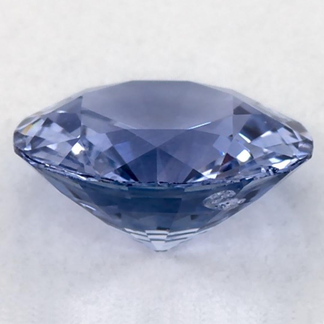 1.23 Ct Blue Sapphire Round Loose Gemstone (pierre précieuse en vrac) Neuf - En vente à Fort Lee, NJ