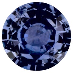 1.23 Karat Blauer runder Saphir, loser Edelstein