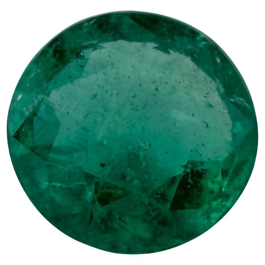 1.23 Ct Emerald Round Loose Gemstone