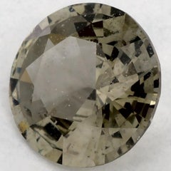 1.23 Ct Green Sapphire Round Loose Gemstone (Saphir vert rond en vrac)