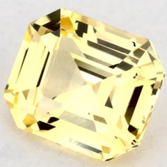 1.23 Ct Yellow Sapphire Cushion Loose Gemstone
