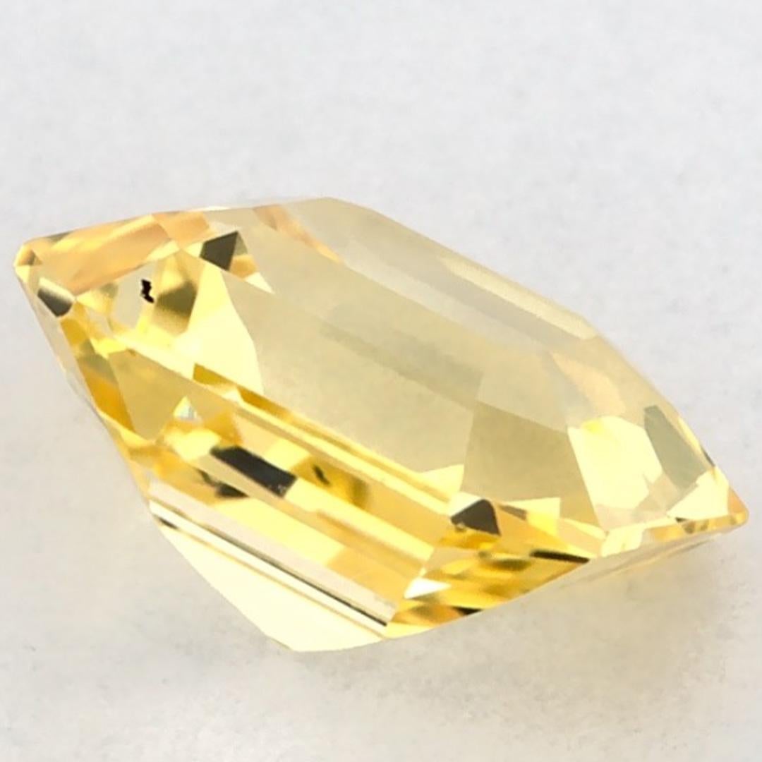 1.23 carati di zaffiro giallo a cuscino, gemma sciolta in vendita 1