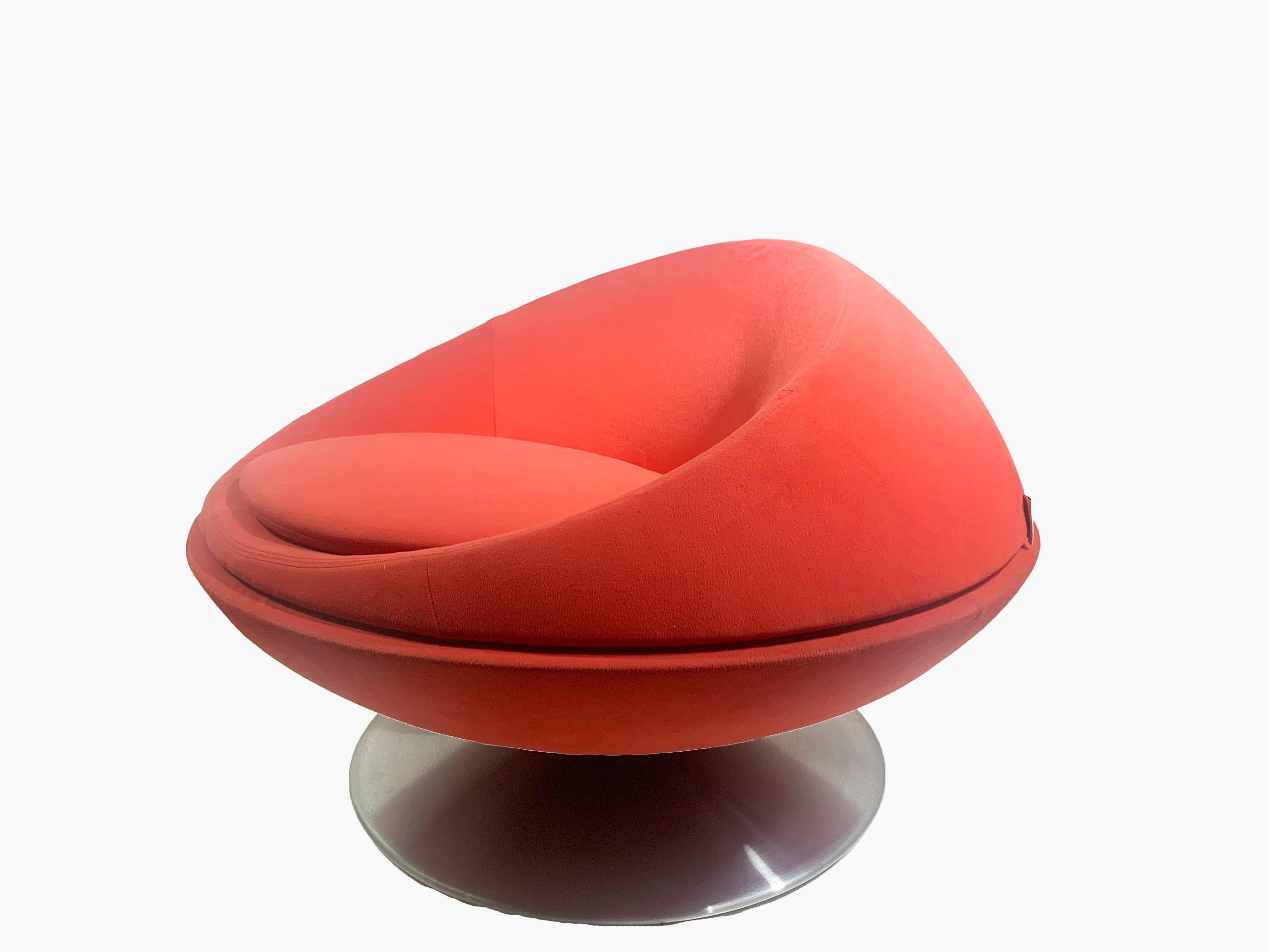 Français 123 Lounge Red Chair Am designs by Victor Boeda for Steiner Paris en vente