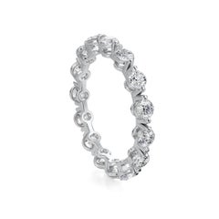 Brilliant round eternity band