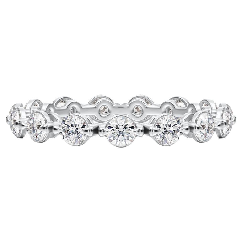 Brilliant round eternity band