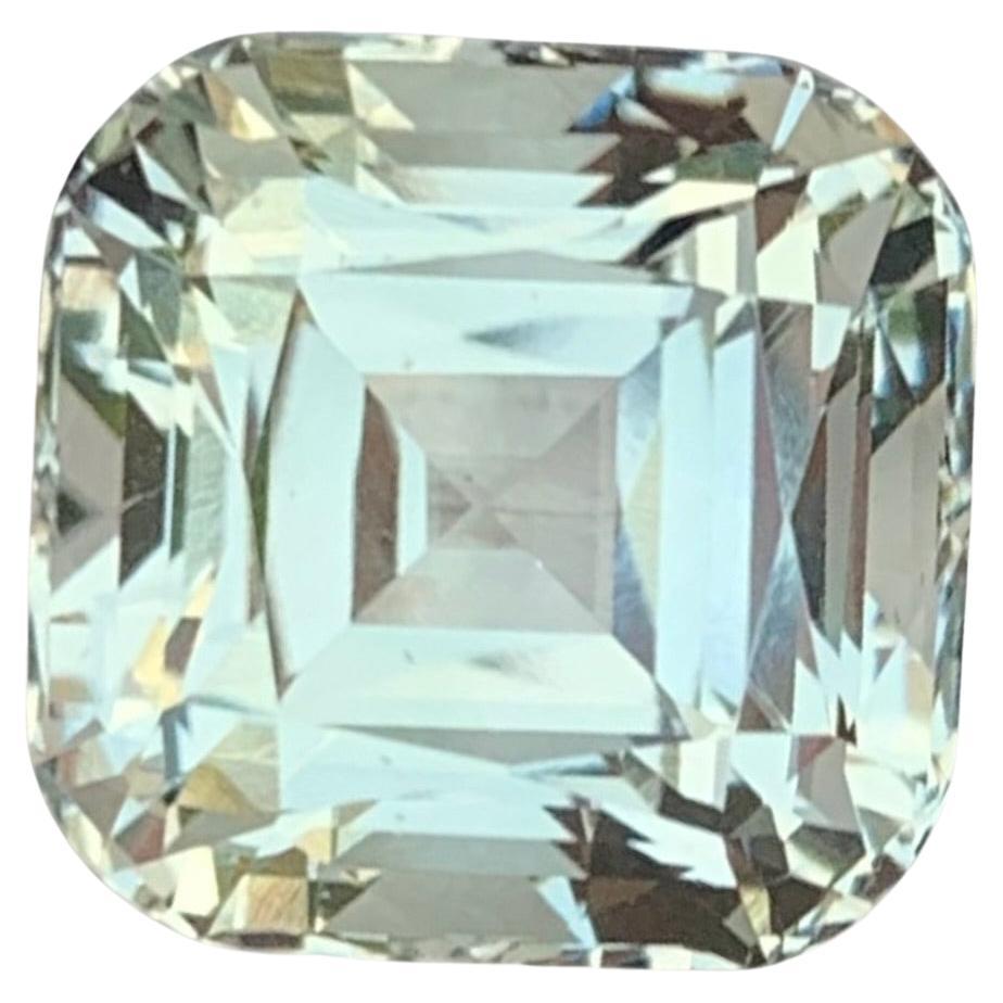 12.30 Carat Natural Loose Green Amethyst \ Prasiolite Square Shape Gemstone For Sale