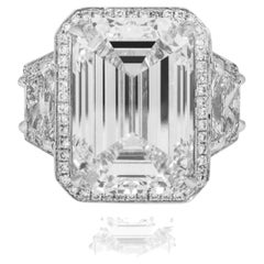 12.32 Carat Emerald Diamond Ring 18K Gold High Jewellery Supremacy