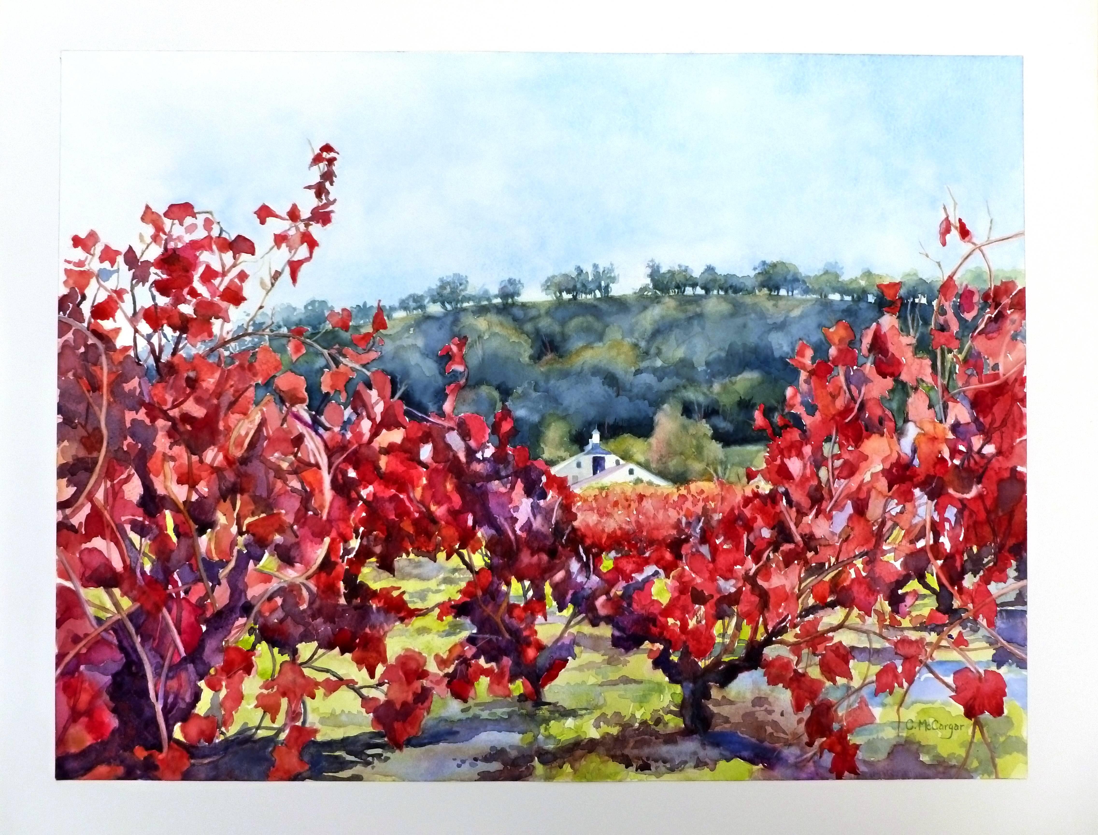 Sonoma Red - Impressionist Art by Catherine McCargar