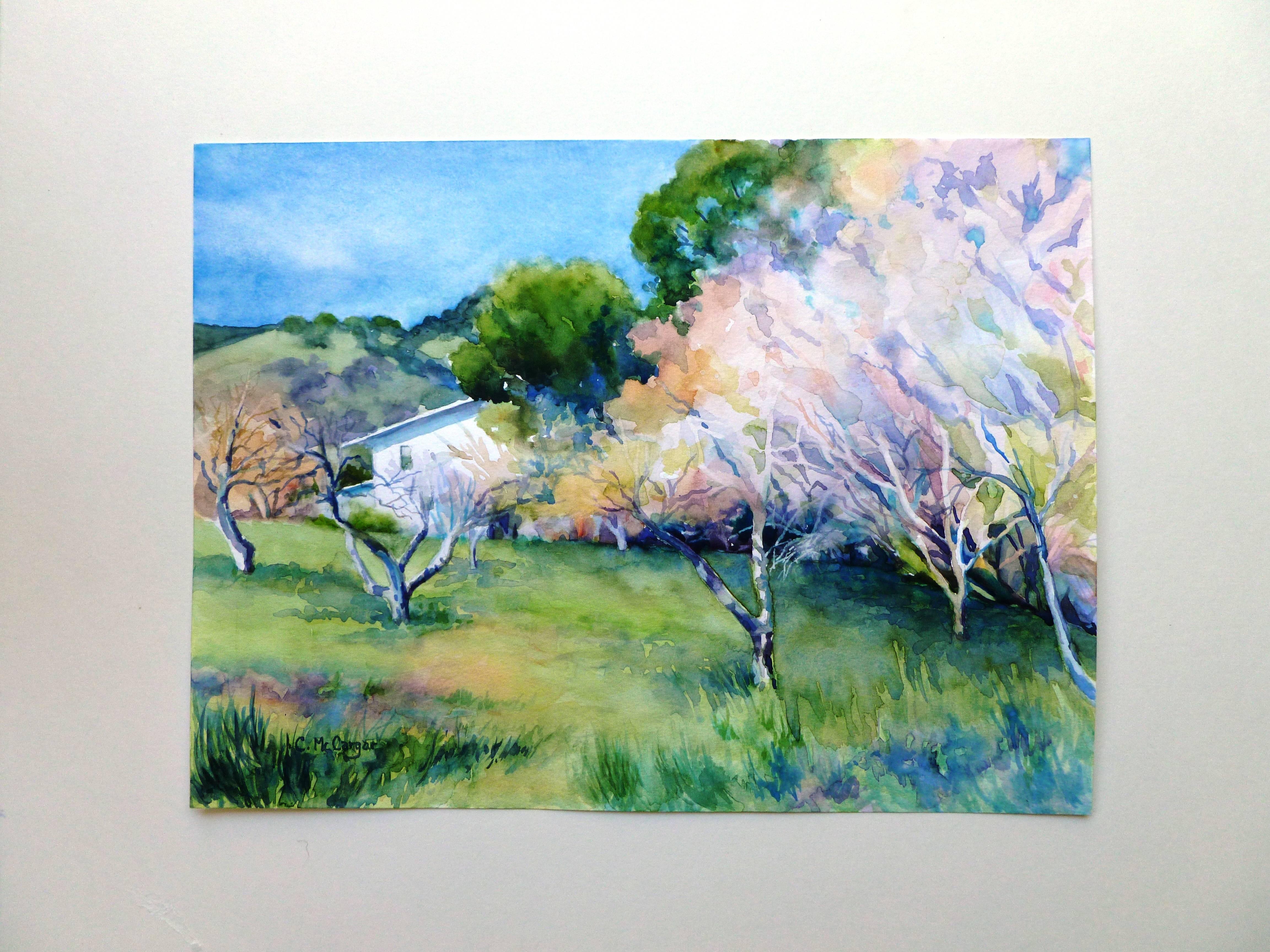 Grüner Frühling im Valley (Impressionismus), Art, von Catherine McCargar
