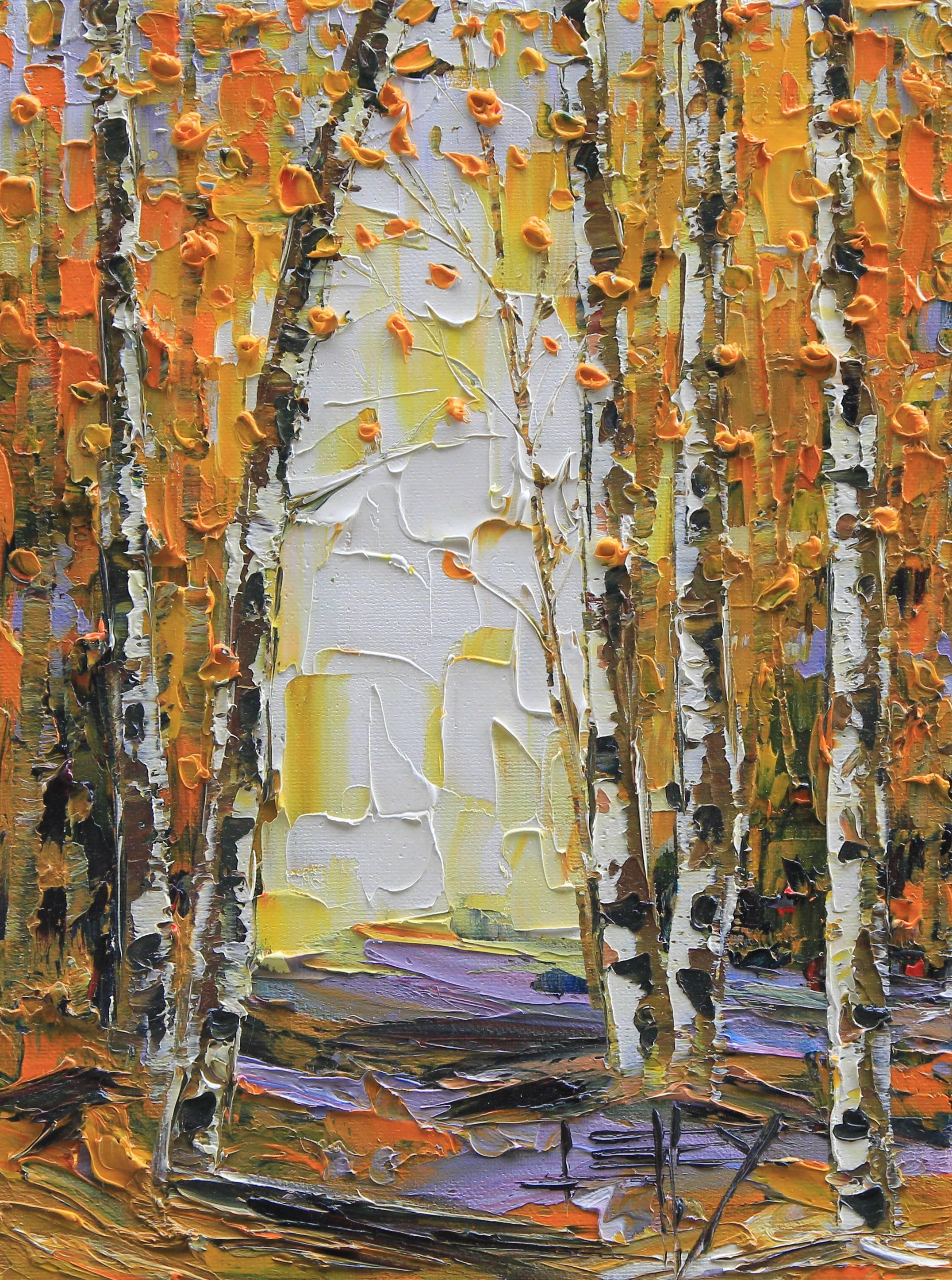 Fall in to Autumn, Oil Painting - Art by Lisa Elley