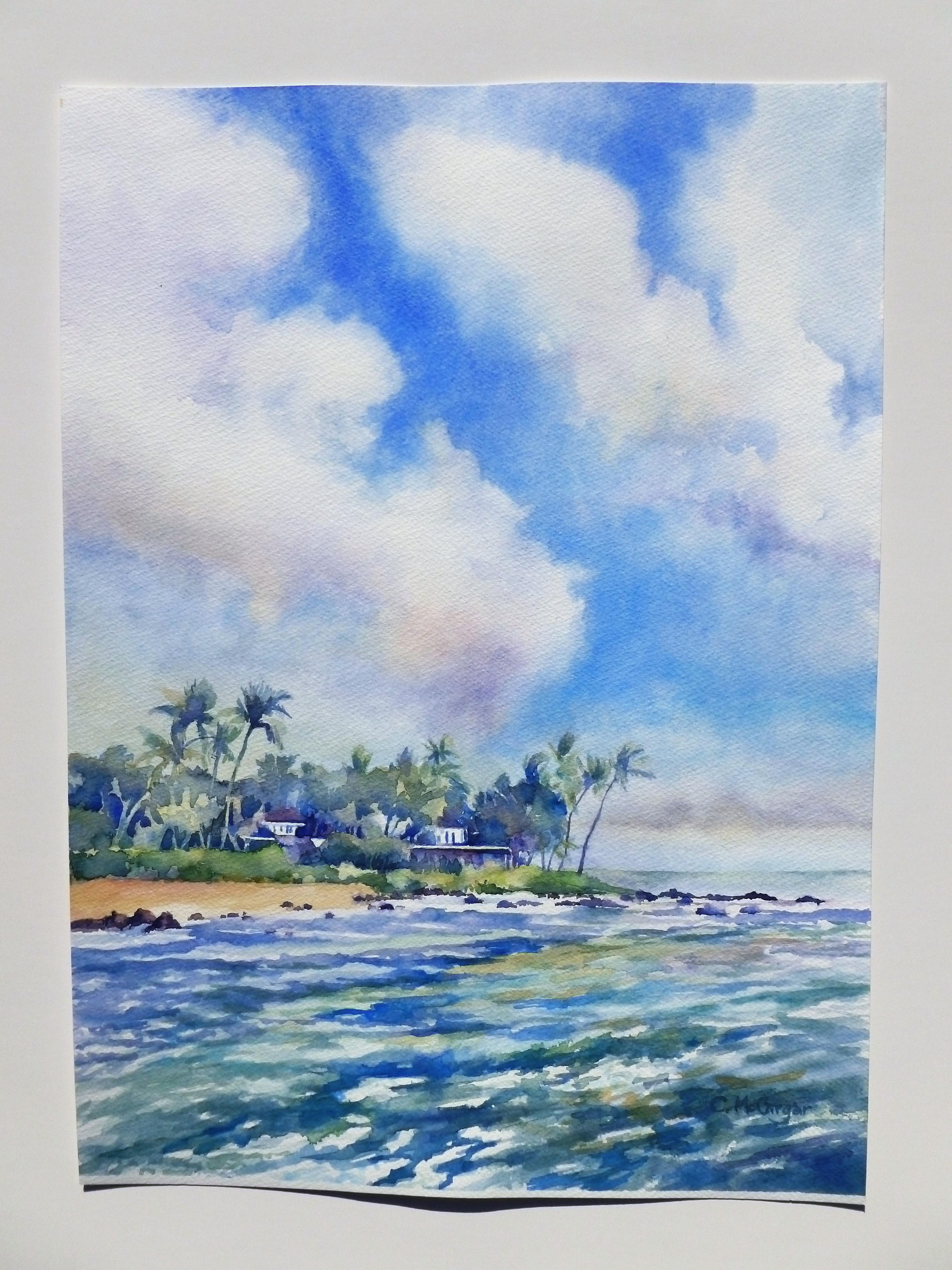 Kauai Catherine McCargar, Watercolor painting on paper 2