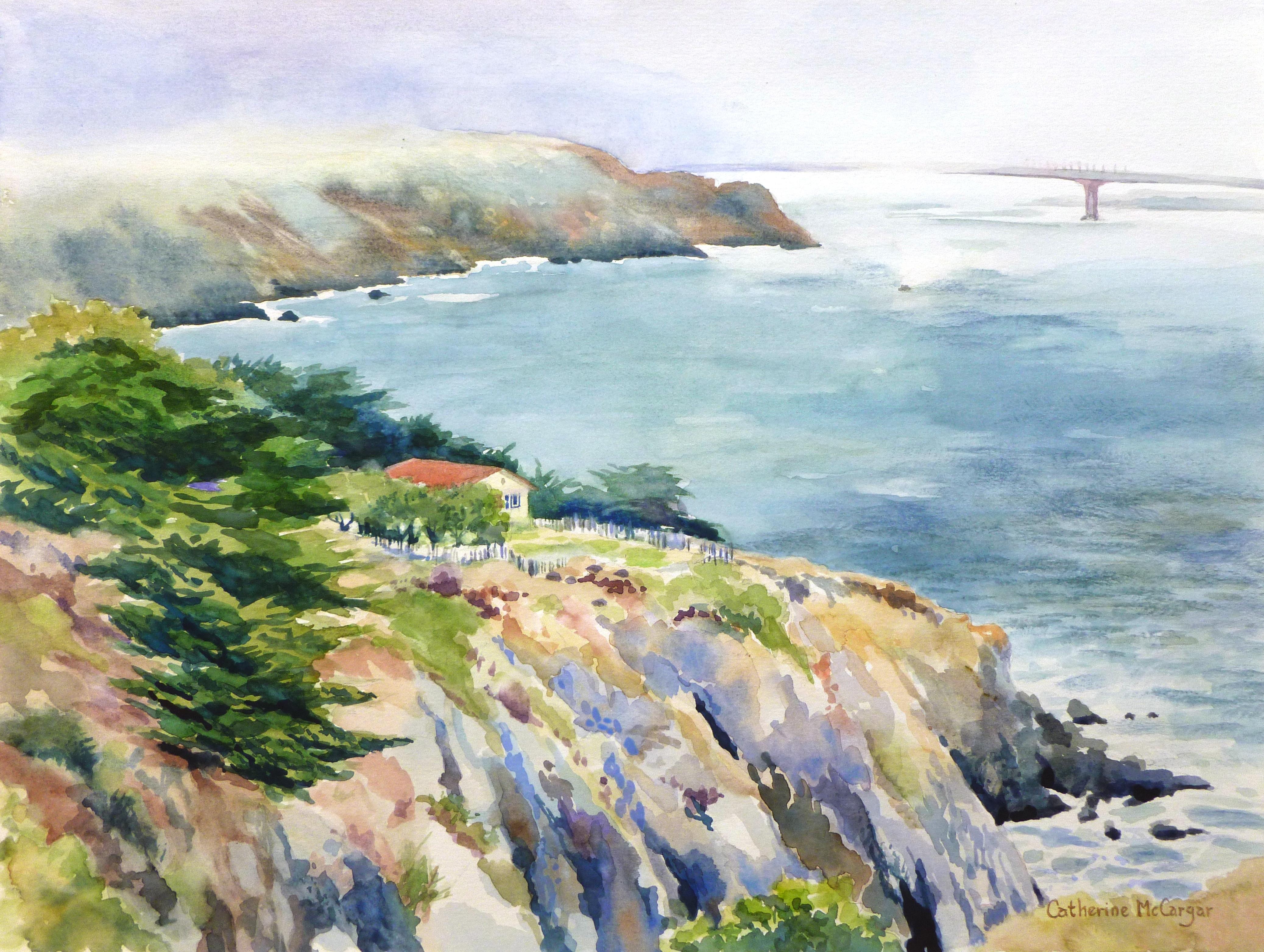 Catherine McCargar Landscape Art - View from Point Bonita