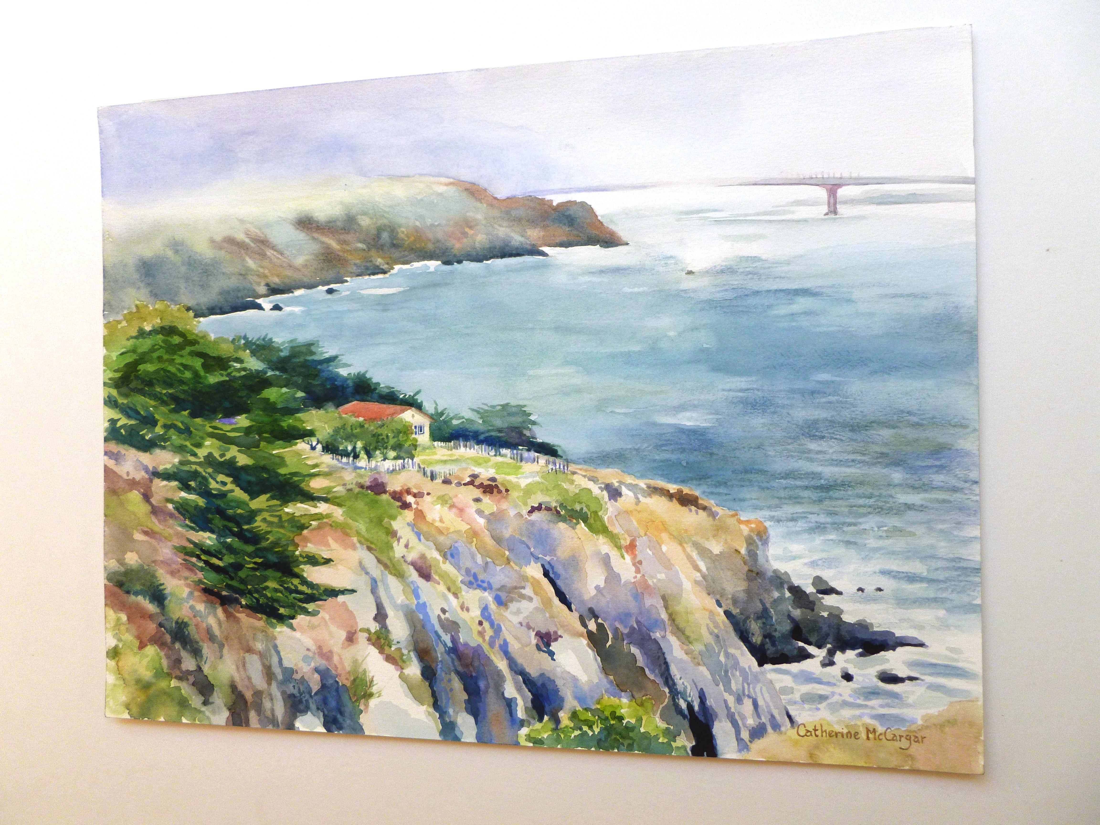View from Point Bonita - Expressionist Art by Catherine McCargar