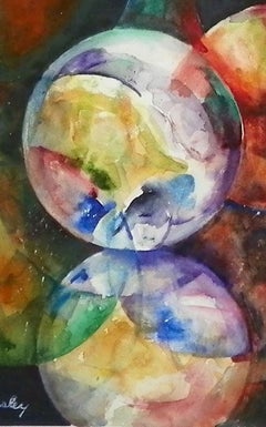 Playing for Keeps, Painting, Watercolor on Paper