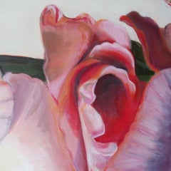 Gladioli, Alba, Pittura, Olio su pannello di Wood