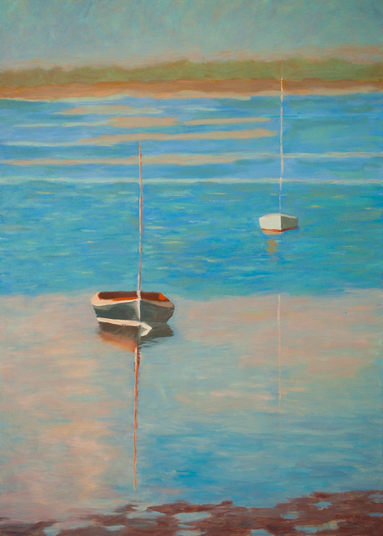 Shawn Nelson Dahlstrom Waiting Two, Painting, Oil on Canvas For Sale