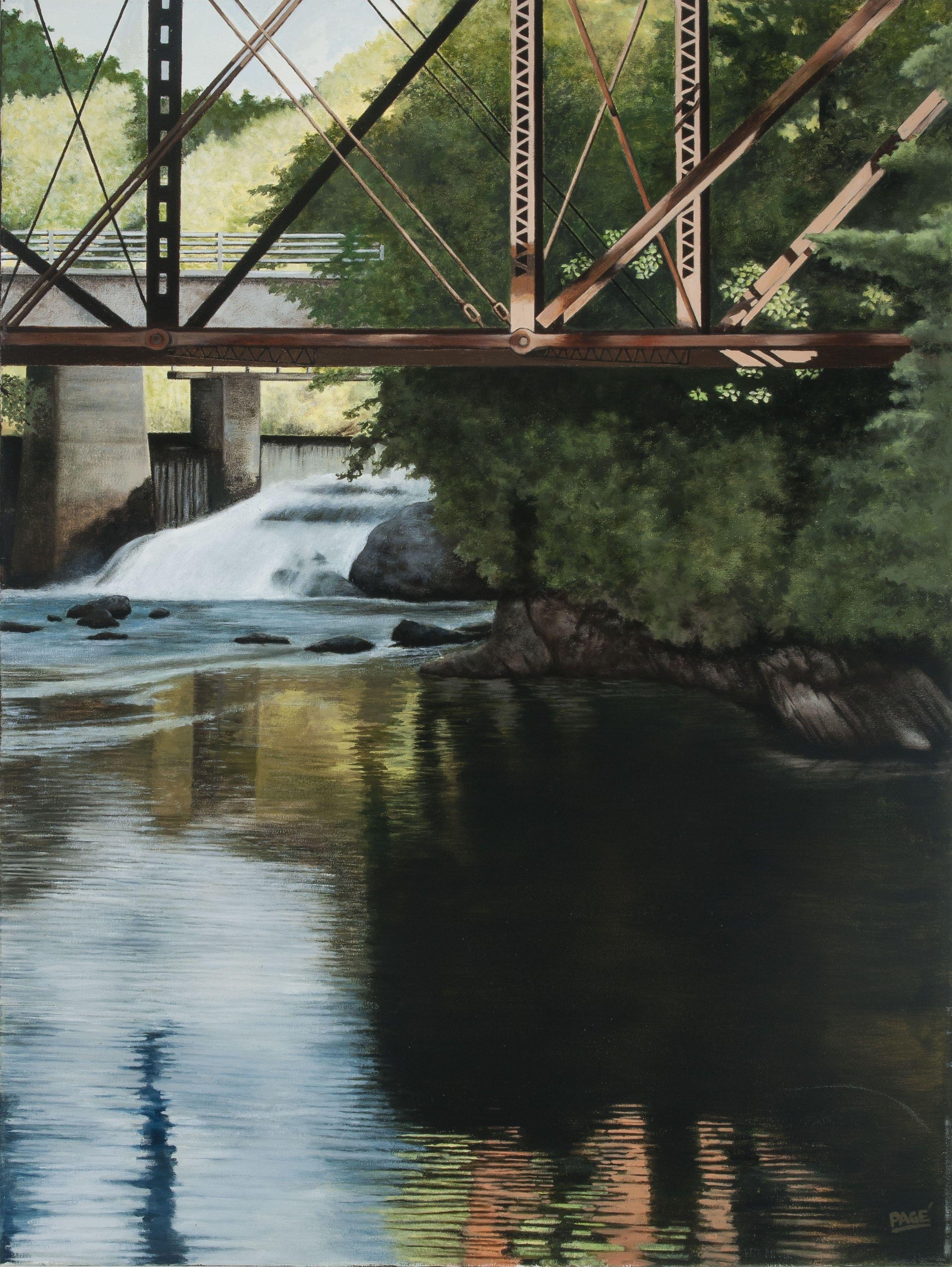 ' BRACEBRIDGE, Gemälde, Öl auf Leinwand – Painting von John Page