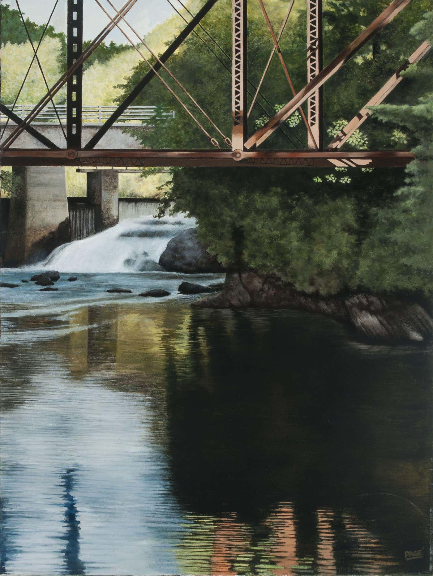 John Page ' BRACEBRIDGE, Painting, Oil on Canvas For Sale at 1stDibs