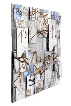 organics 3, Mixed Media on MDF Panel