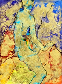 Deliquescence XXIII, Gemälde, Pastellfarben auf Papier