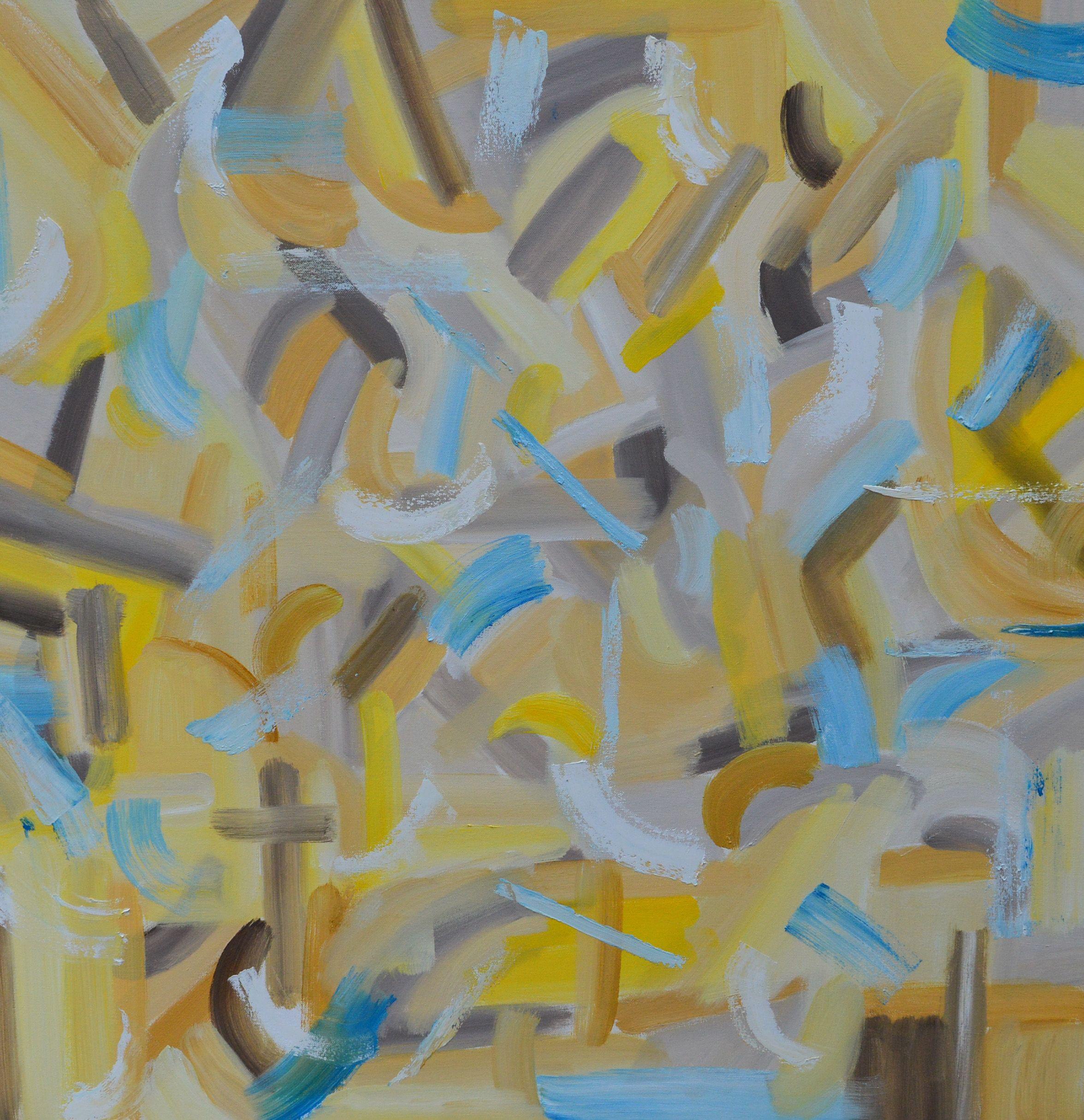 Christine Frisbee Abstract Painting - Rhythm of the Wind, Painting, Oil on Canvas