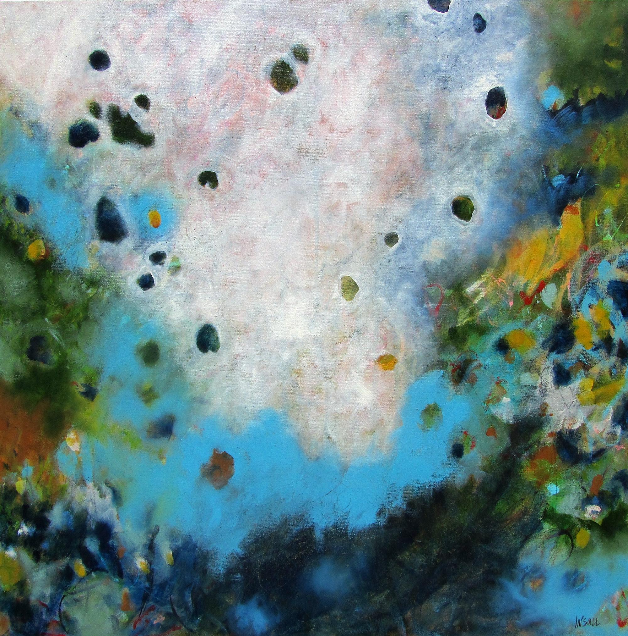 Paulette Insall Abstract Painting - A Change in the Atmosphere, Painting, Acrylic on Canvas