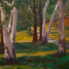 Bennington Birken, Gemälde, Öl auf Leinwand