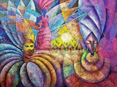 Carnival  '1', Painting, Acrylic on Canvas