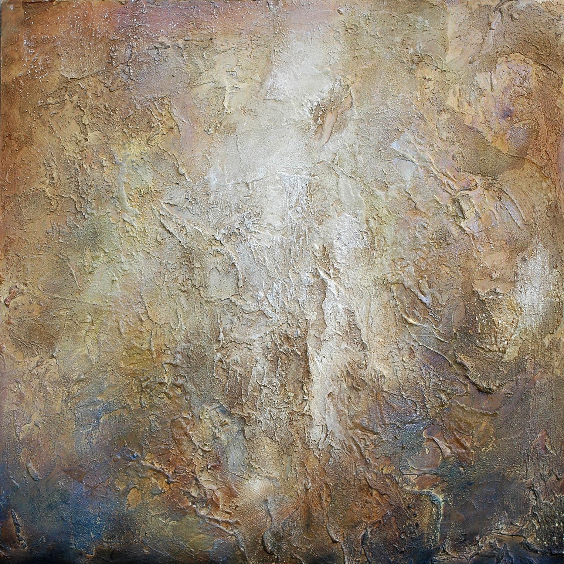 Anne B Schwartz Abstract Painting - 123 Gold Ore, Painting, Acrylic on Canvas