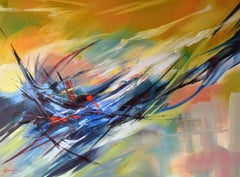 Puesta de sol, Pintura, Óleo sobre lienzo