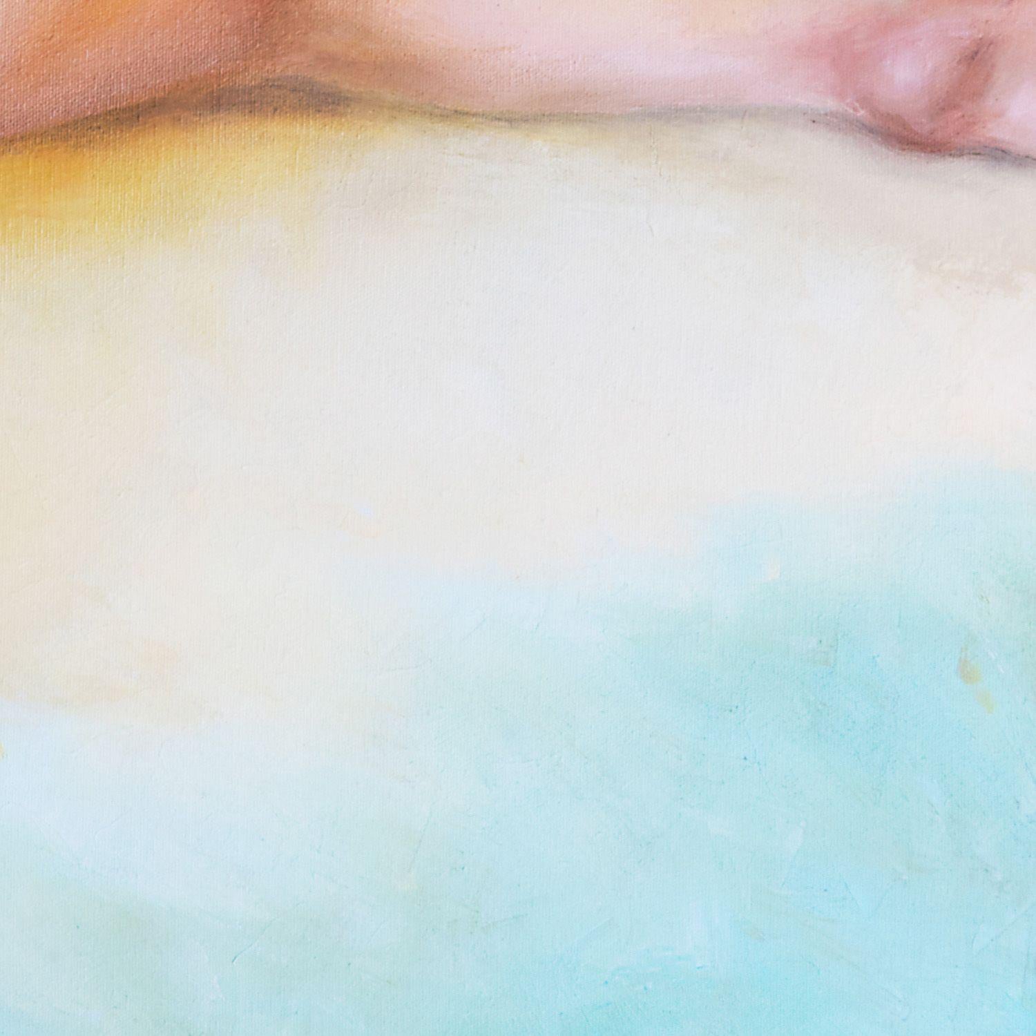 Nude at the Beach, Painting, Oil on Canvas 1