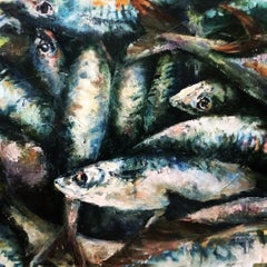 Mackerel, Painting, Oil on Canvas
