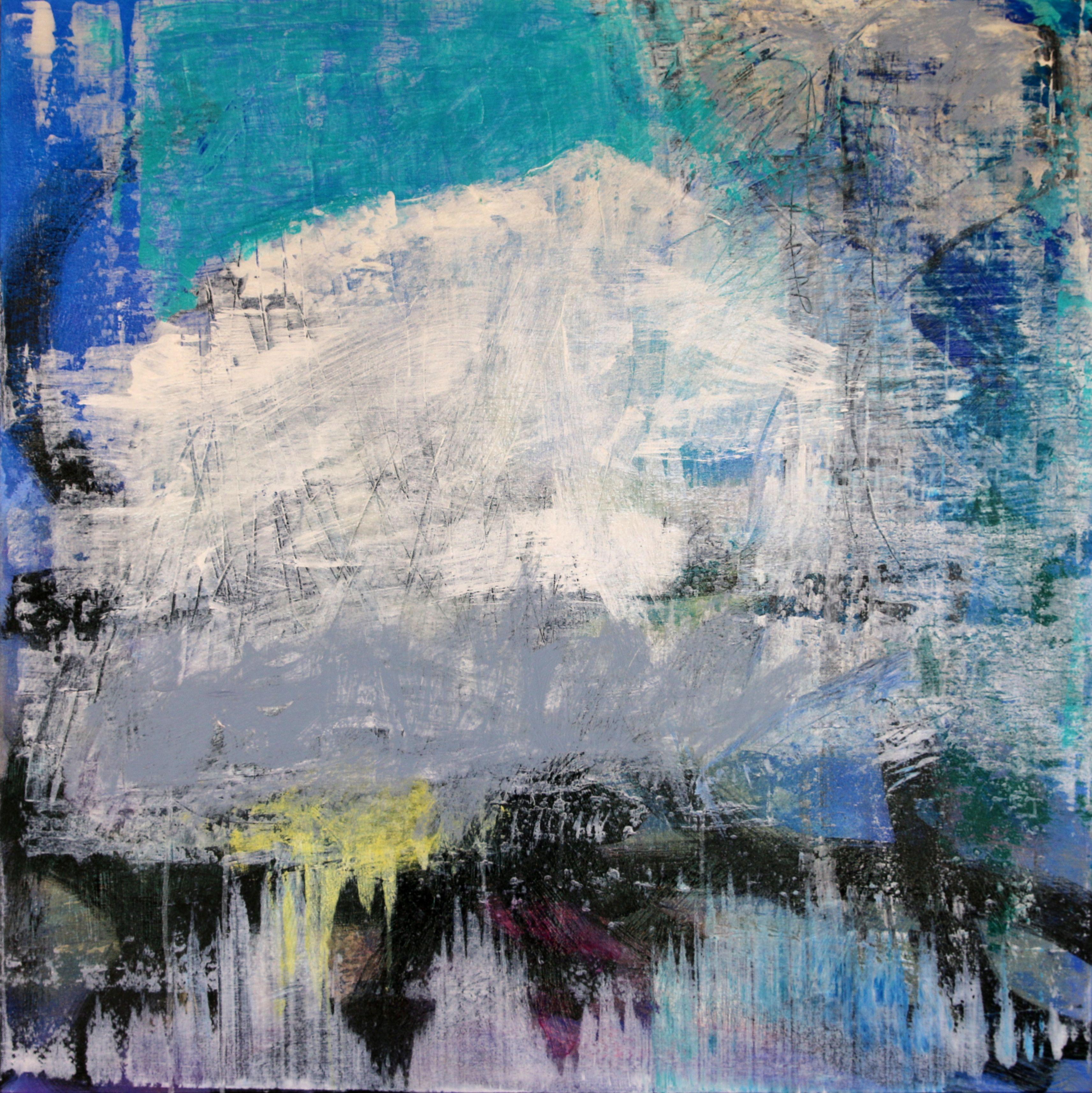 Sheryl Tempchin Abstract Painting - Arctic Dream, Painting, Acrylic on Canvas