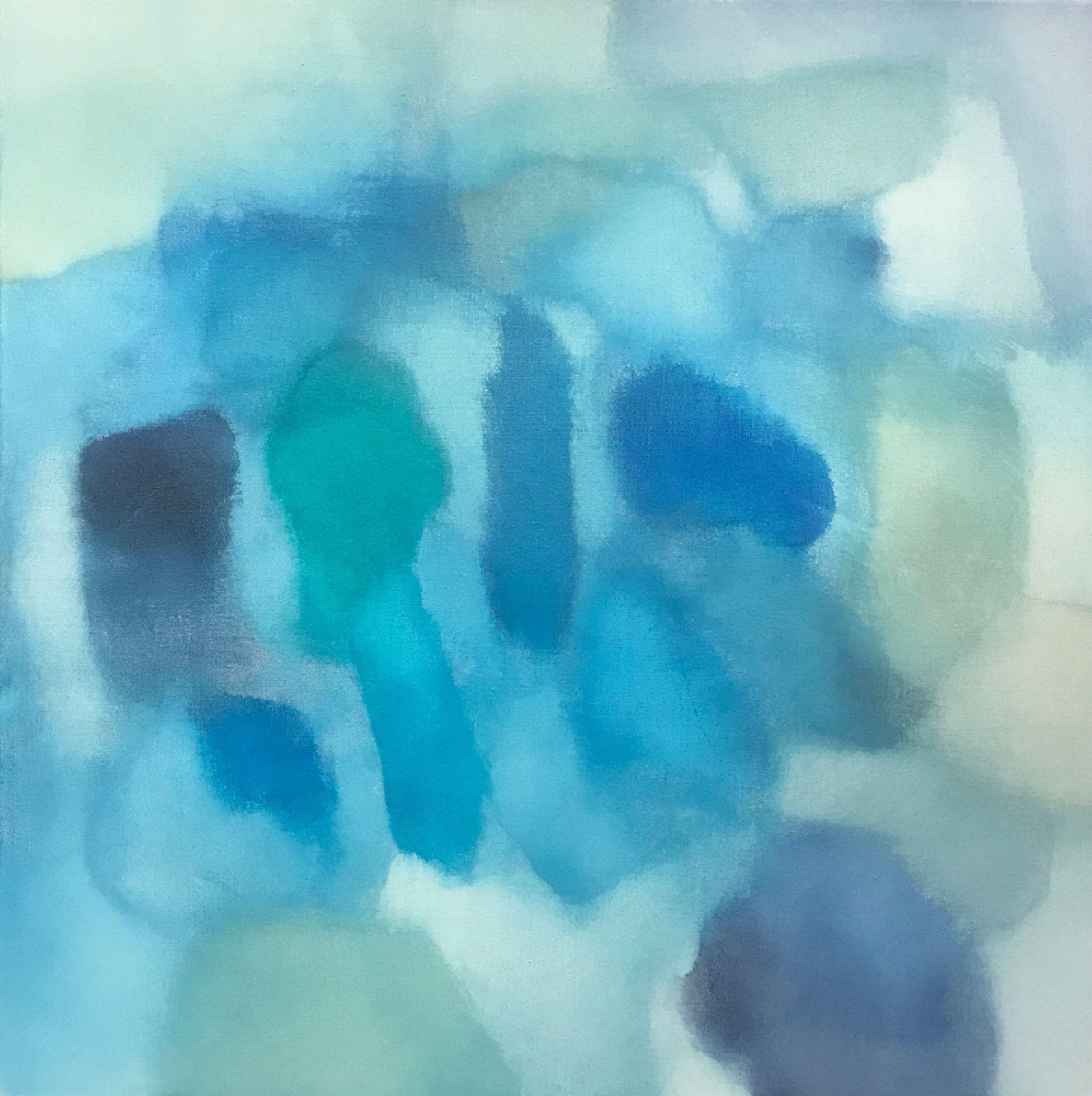 Max Jones Abstract Painting - Something Blue, Painting, Acrylic on Canvas