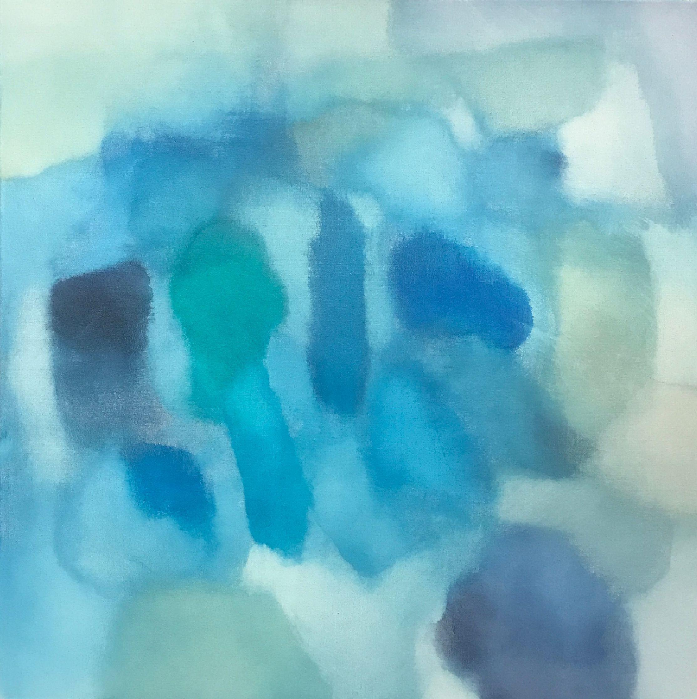 Abstract Painting di Max Jones - Qualcosa di blu, Pittura, Acrilico su tela