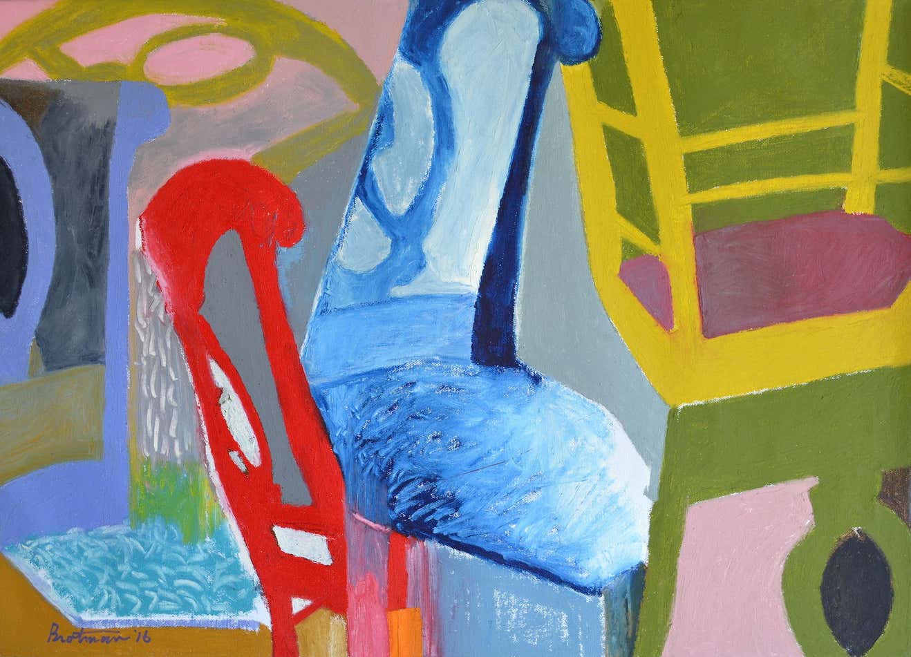 Howard Brotman - Russian Roulette, Painting, Oil on Canvas For Sale at ...