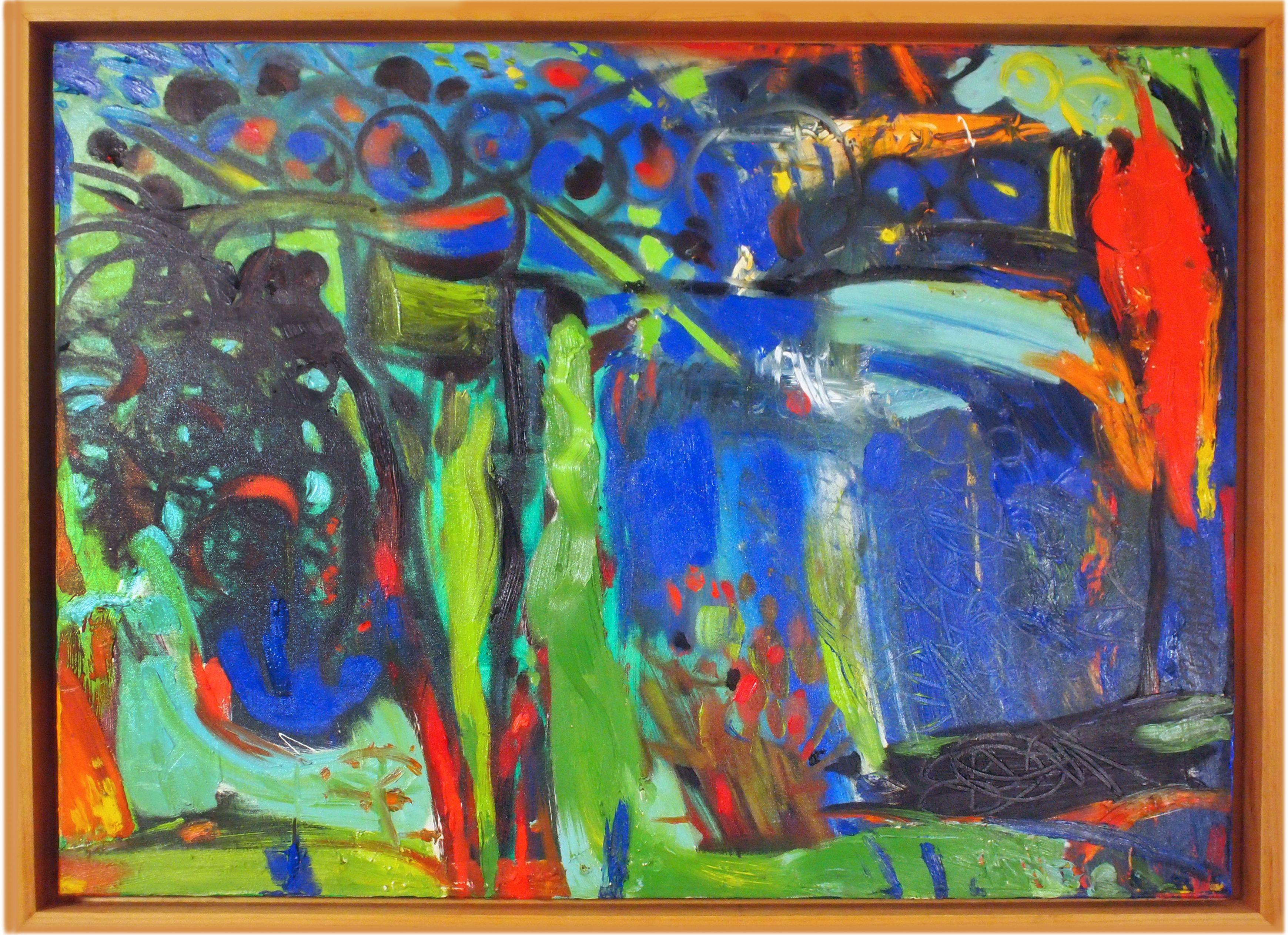 WARWICK, Pittura, Olio su tela - Painting di Edward Zelinsky