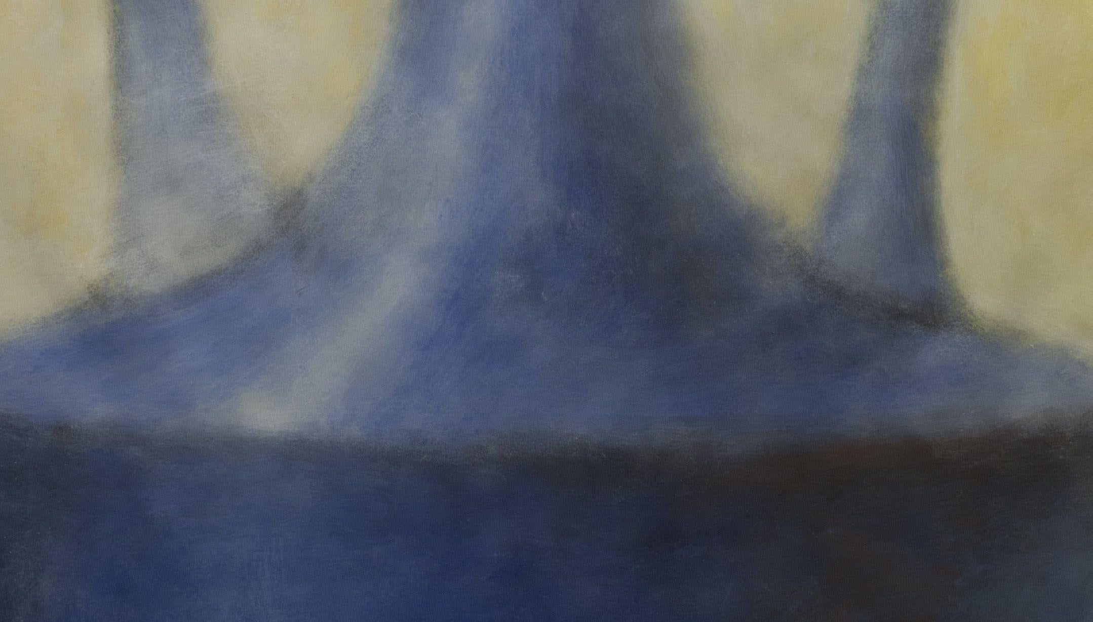 Anfora blu 1, tecnica mista su carta - Mixed Media Art Contemporaneo di Zev Robinson