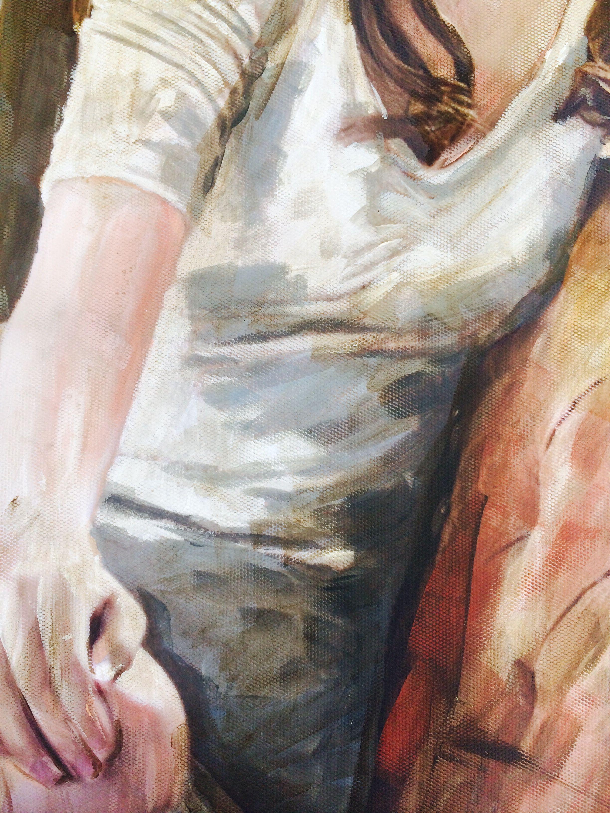 An Afternoon Meeting, Painting, Acrylic on Canvas 3