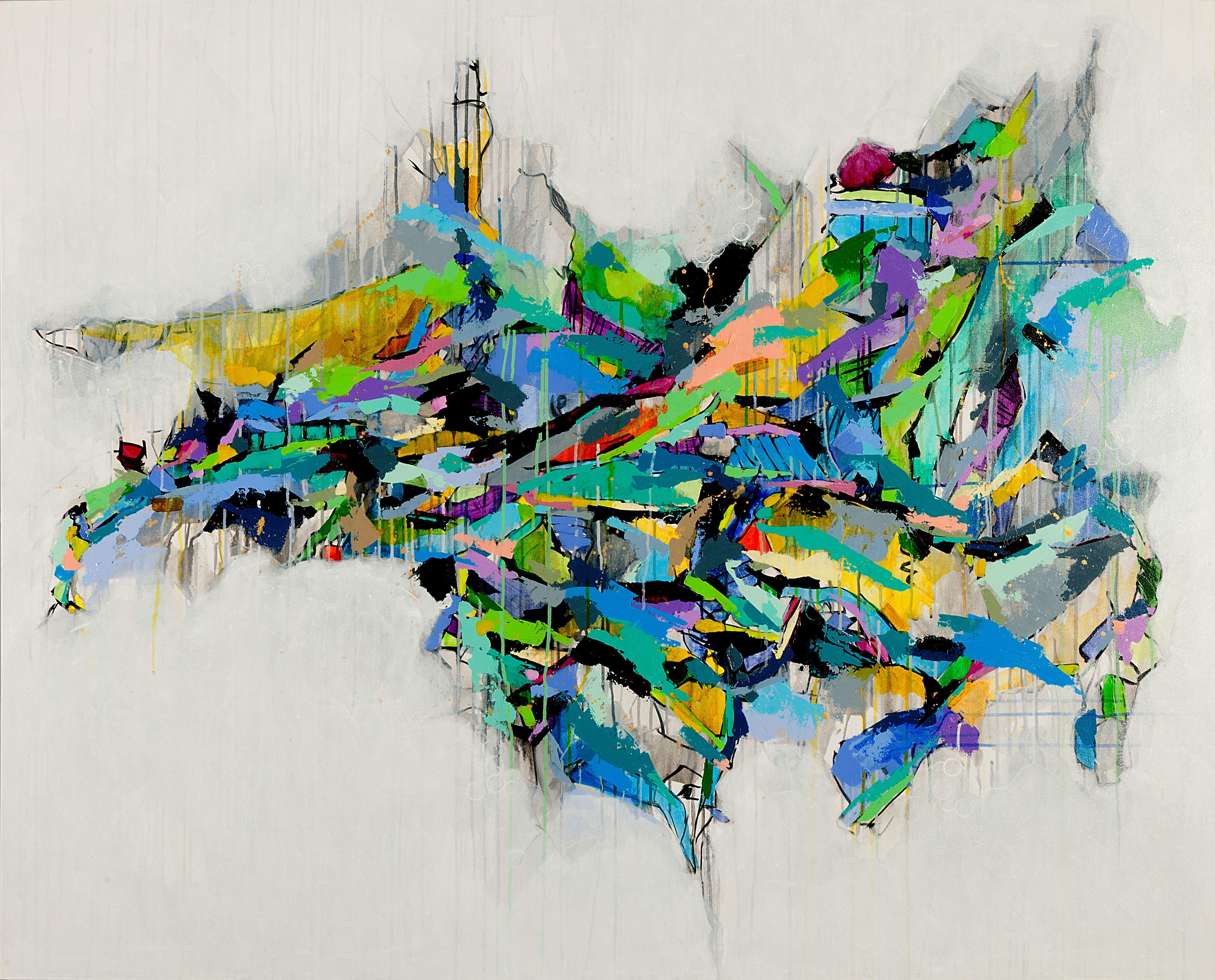 Abstract Painting de Anne Oliver - Que siempre remontes las alas del amor, Pintura, Acrílico sobre lienzo